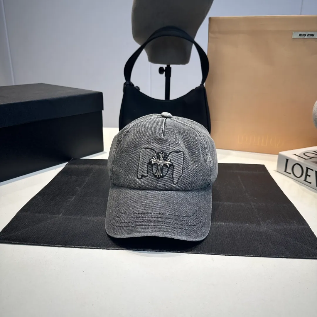 P60 Crow Heart baseball cap, retro cowboy cap, head circumference 57.cm